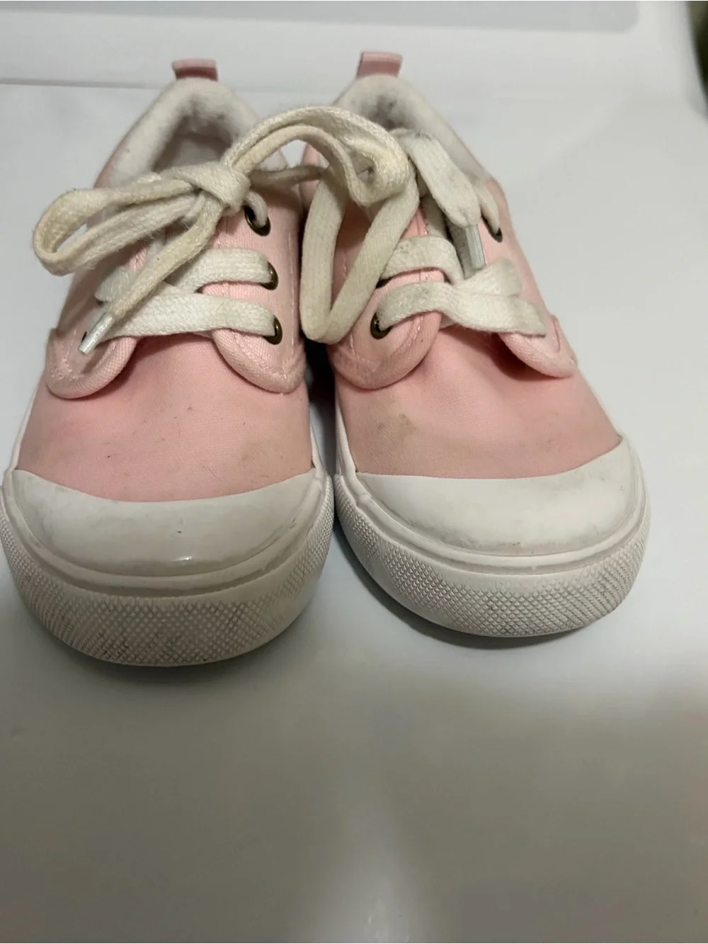 The Beaufort Bonnet Company Pink Canvas Kids Sneakers with White Laces